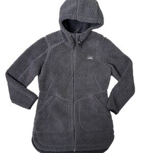 L.L. Bean Charcoal Mountain Pile Fleece Jacket